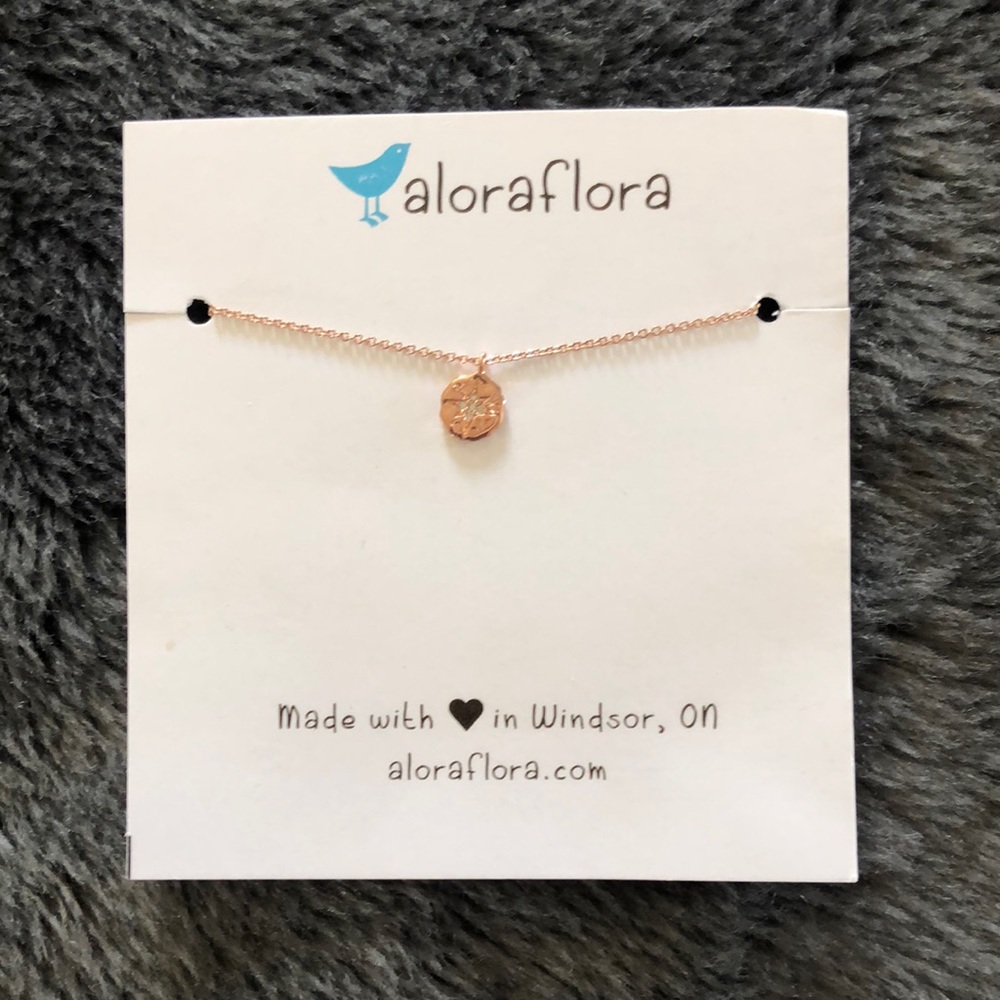 Aloes Flora Rose gold Necklace. NWT